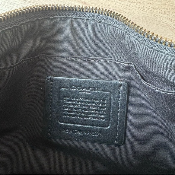 COACH Black Pebbled Leather Crossbody Bag - Picture 8 of 8